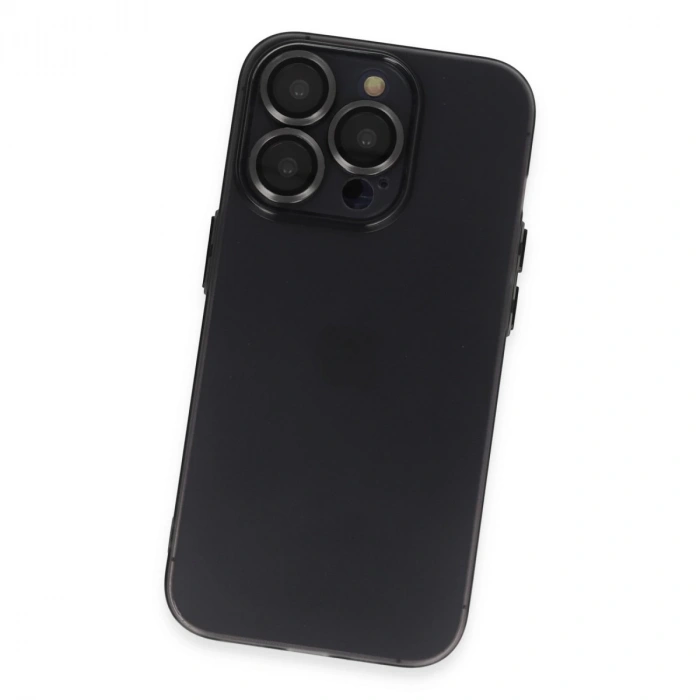 İphone 13 Pro Kılıf Luko Lens Silikon - Siyah