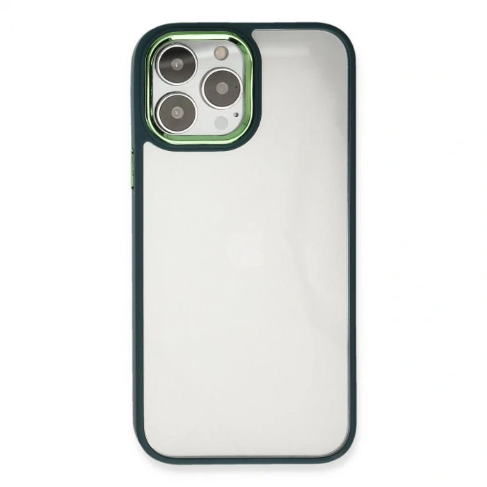 İphone 13 Pro Max Kılıf Dora Kapak - Haki Yeşil