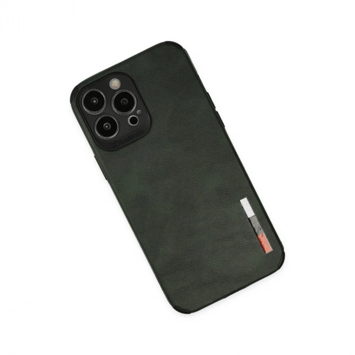 İphone 13 Pro Max Kılıf Loop Deri Silikon - Yeşil