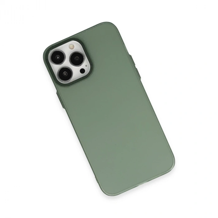 İphone 13 Pro Max Kılıf Modos Metal Kapak - Koyu Yeşil