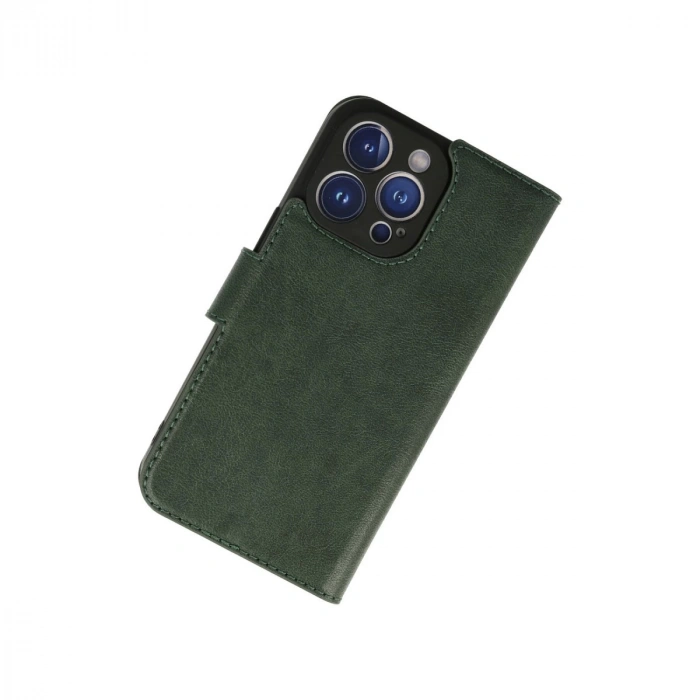 İphone 13 Pro Max Kılıf Trend S Plus Kapaklı Kılıf - Yeşil