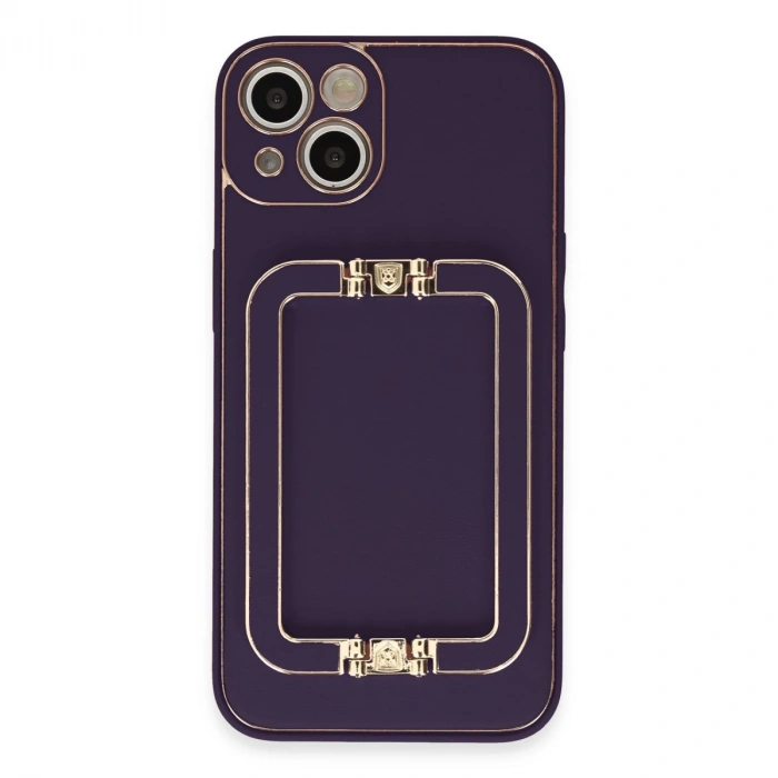 İphone 14 Kılıf Coco Elit Kapak - Derin Mor