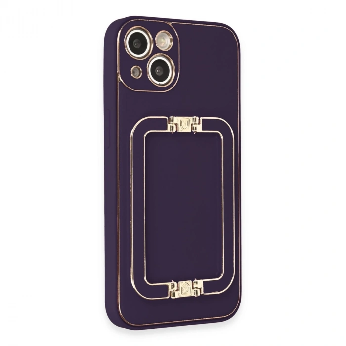 İphone 14 Kılıf Coco Elit Kapak - Derin Mor
