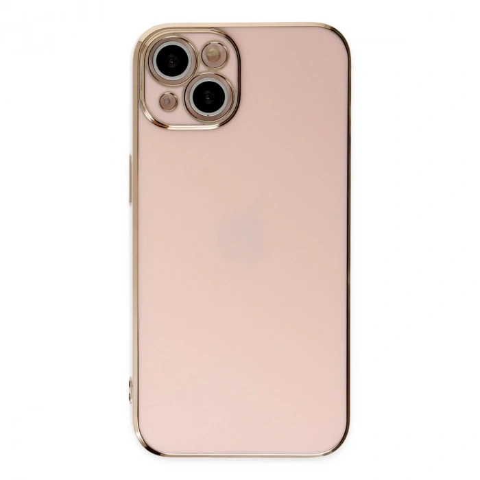 İphone 14 Kılıf Volet Silikon - Pembe