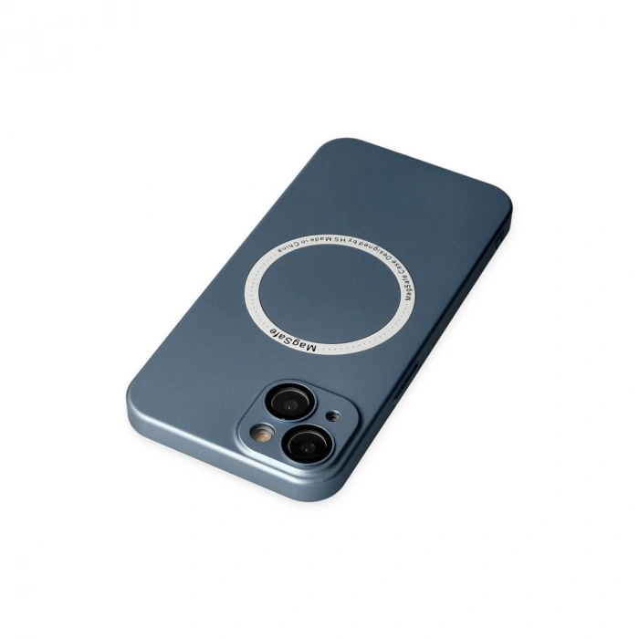 İphone 14 Plus Kılıf Jack Magneticsafe Lens Silikon - Sierra Blue