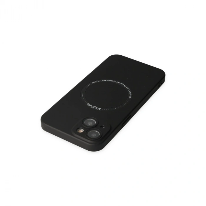 İphone 14 Plus Kılıf Jack Magneticsafe Lens Silikon - Siyah