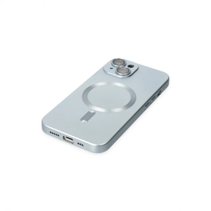 İphone 14 Plus Kılıf Moshi Lens Magneticsafe Silikon - Sierra Blue