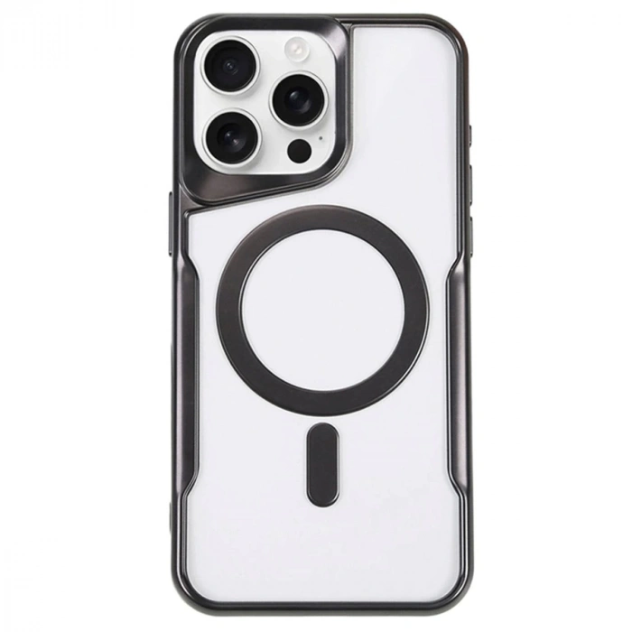 İphone 14 Pro Kılıf Boyi Magsafe Silikon Kapak - Siyah