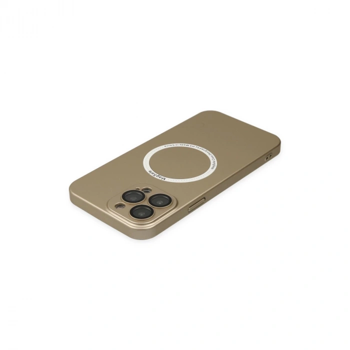 İphone 14 Pro Kılıf Jack Magneticsafe Lens Silikon - Gold