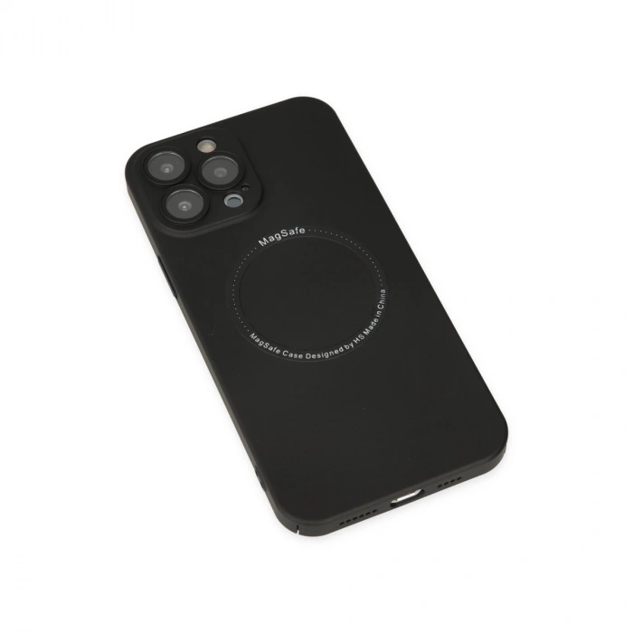 İphone 14 Pro Kılıf Jack Magneticsafe Lens Silikon - Siyah