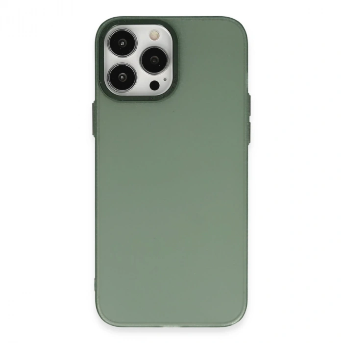 İphone 14 Pro Max Kılıf Modos Metal Kapak - Koyu Yeşil