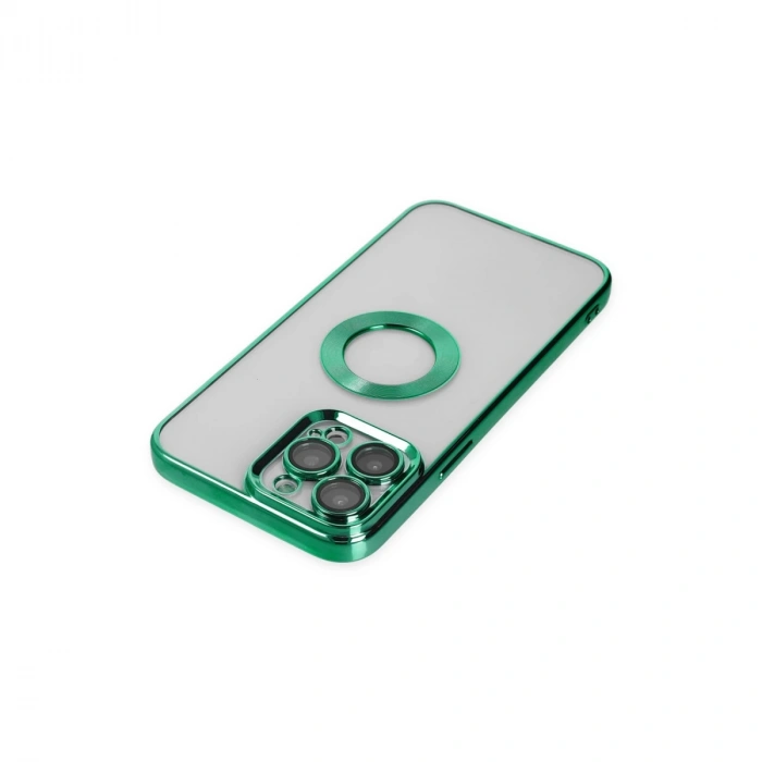 İphone 14 Pro Max Kılıf Slot Silikon - Köknar Yeşili