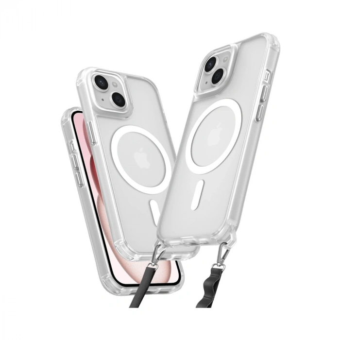 İphone 15 Plus Kılıf Enka Magsafe Silikon Kılıf - Şeffaf