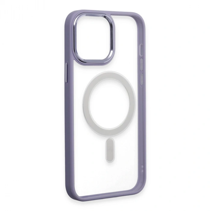 İphone 15 Pro Kılıf Room Magneticsafe Silikon - Lila