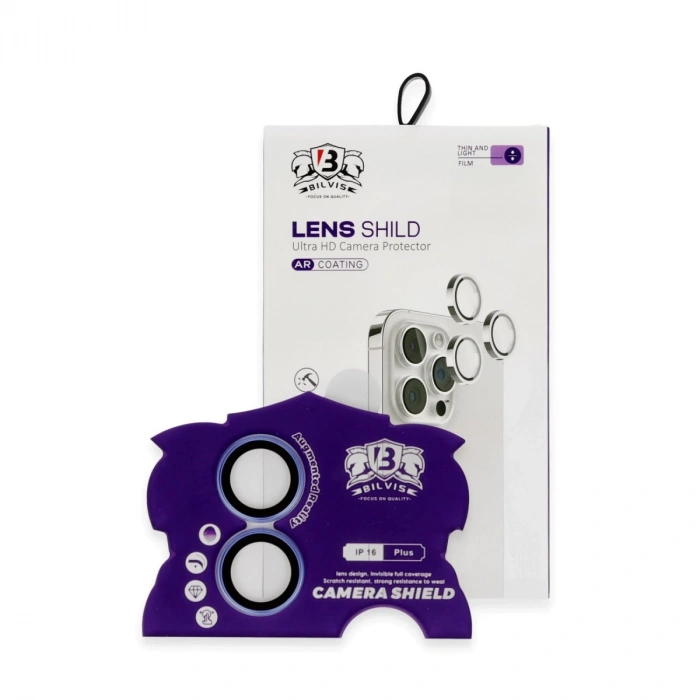 İphone 16 Bilvis Titan Kamera Lens - Mavi