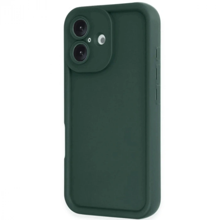 İphone 16 Kılıf Viera Silikon - Koyu Yeşil