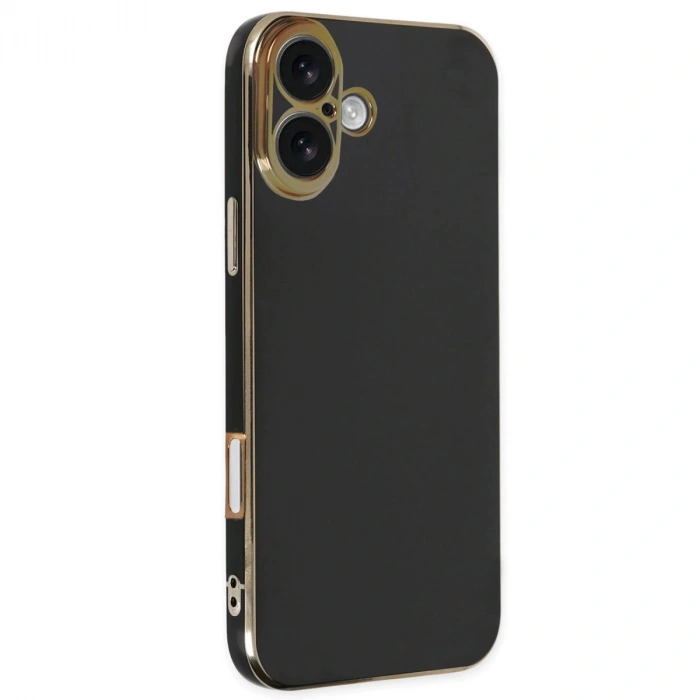 İphone 16 Kılıf Volet Silikon - Siyah