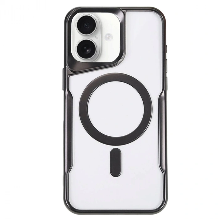 İphone 16 Plus Kılıf Boyi Magsafe Silikon Kapak - Siyah