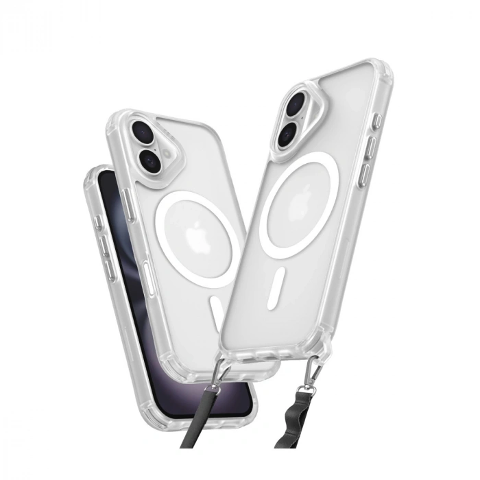 İphone 16 Plus Kılıf Enka Magsafe Silikon Kılıf - Şeffaf