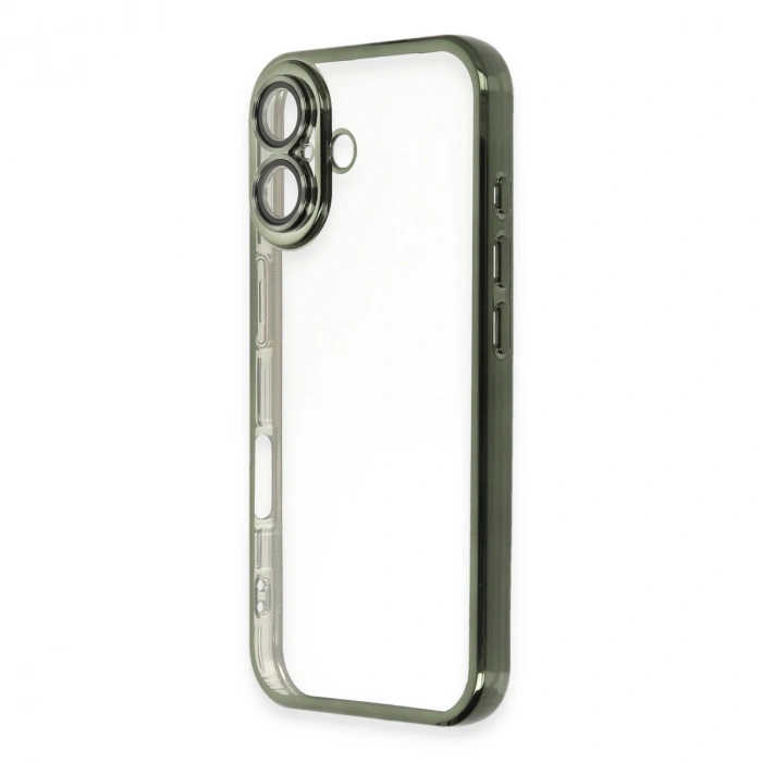 İphone 16 Plus Kılıf Razer Lensli Silikon - Yeşil