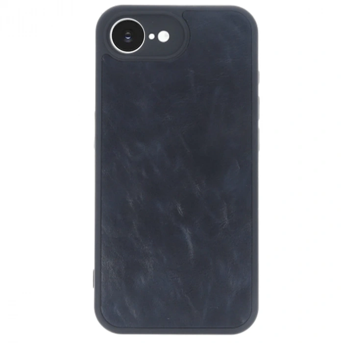 İphone 16e Kılıf Aras Deri Kapak - Lacivert