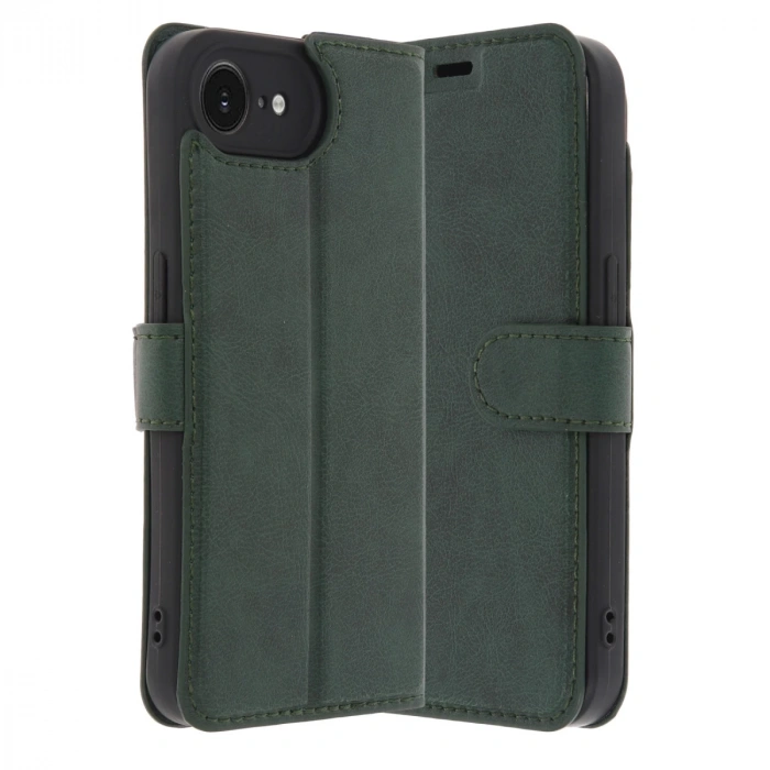 İphone 16e Kılıf Trend S Plus Kapaklı Kılıf - Yeşil