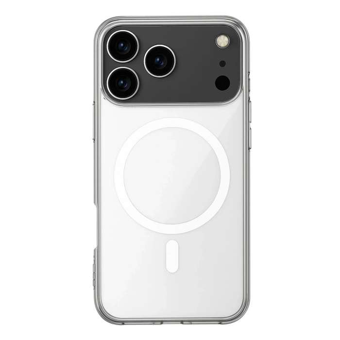 İphone 17 Pro Kılıf Magneticsafe Şeffaf Silikon - Şeffaf