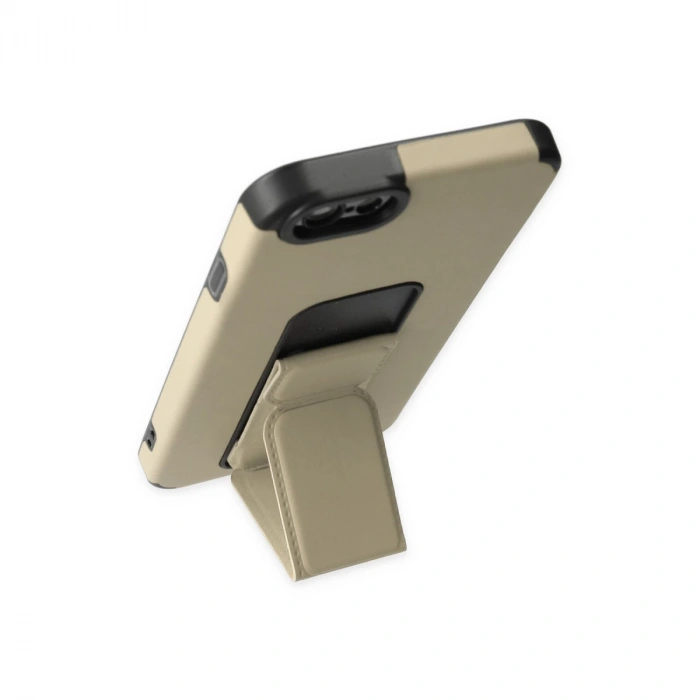 İphone 6 Kılıf Mega Standlı Silikon - Gold