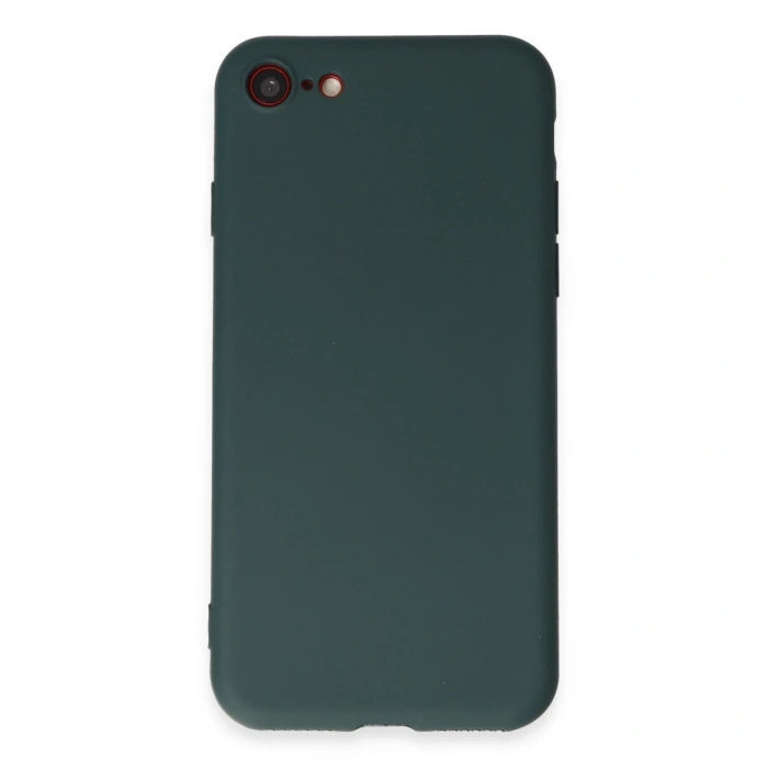 İphone 7 Kılıf First Silikon - Koyu Yeşil