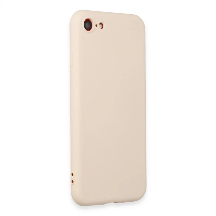 İphone 7 Kılıf First Silikon - Krem