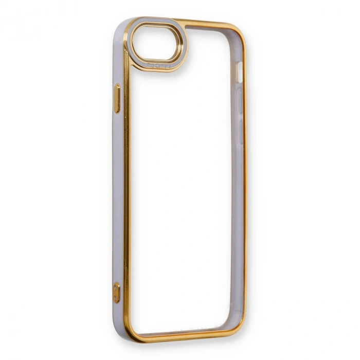 İphone 7 Kılıf Liva Lens Silikon - Lila