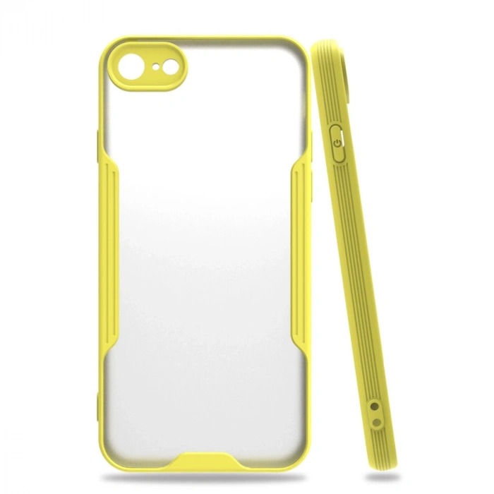 İphone 7 Kılıf Platin Silikon - Sarı
