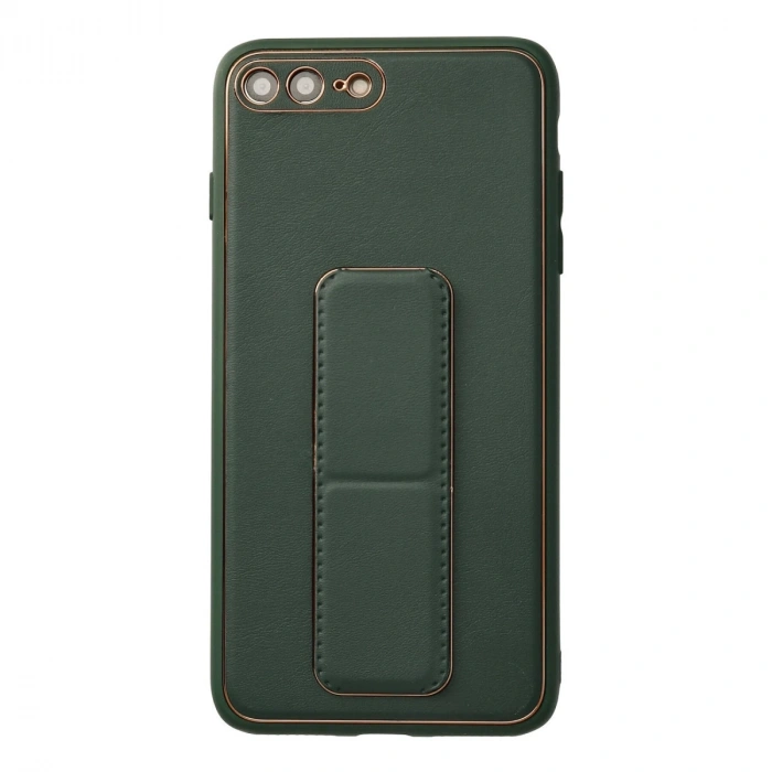İphone 7 Plus Kılıf Coco Deri Standlı Kapak - Yeşil