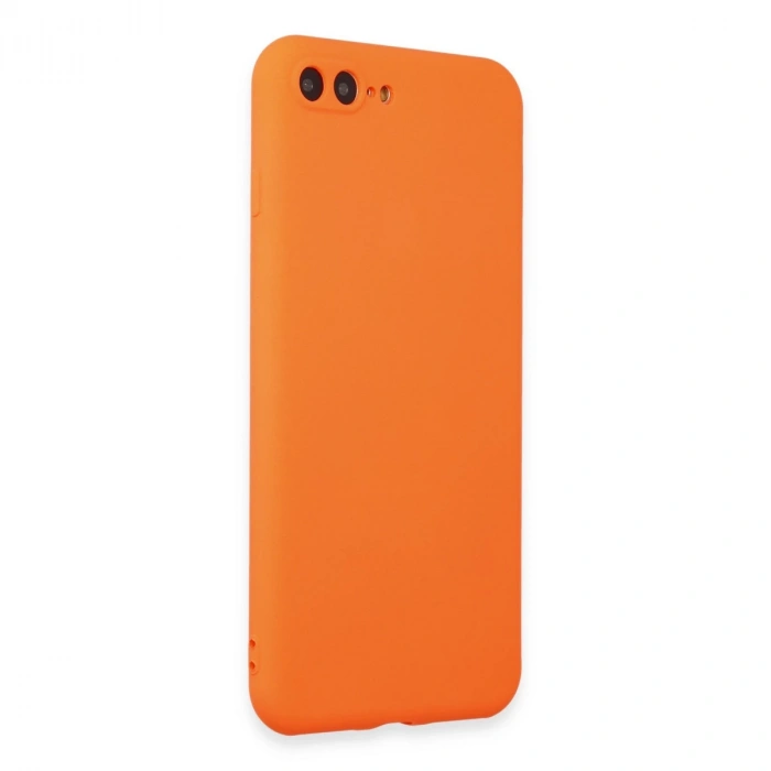 İphone 7 Plus Kılıf First Silikon - Turuncu