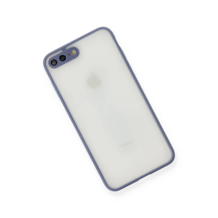 İphone 7 Plus Kılıf Montreal Silikon Kapak - Gri