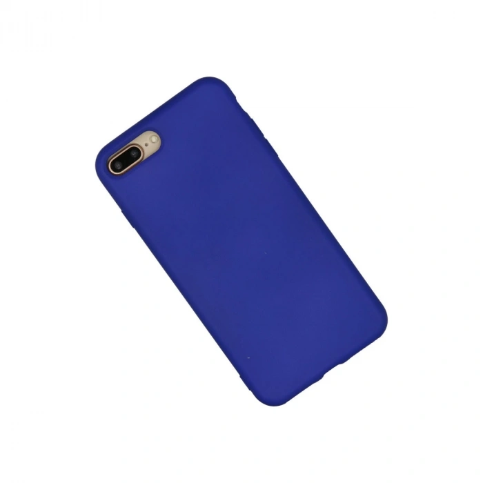 İphone 7 Plus Kılıf Nano İçi Kadife Silikon - Lacivert