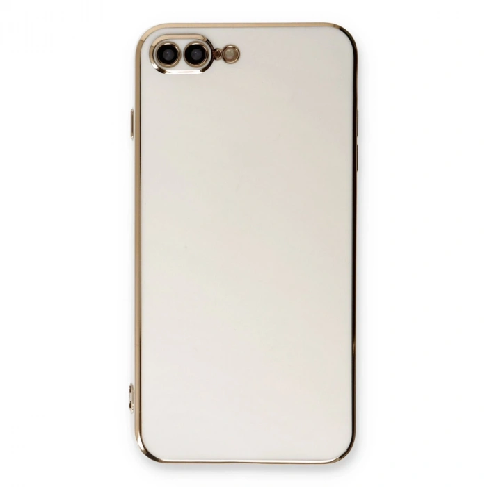 İphone 7 Plus Kılıf Volet Silikon - Beyaz