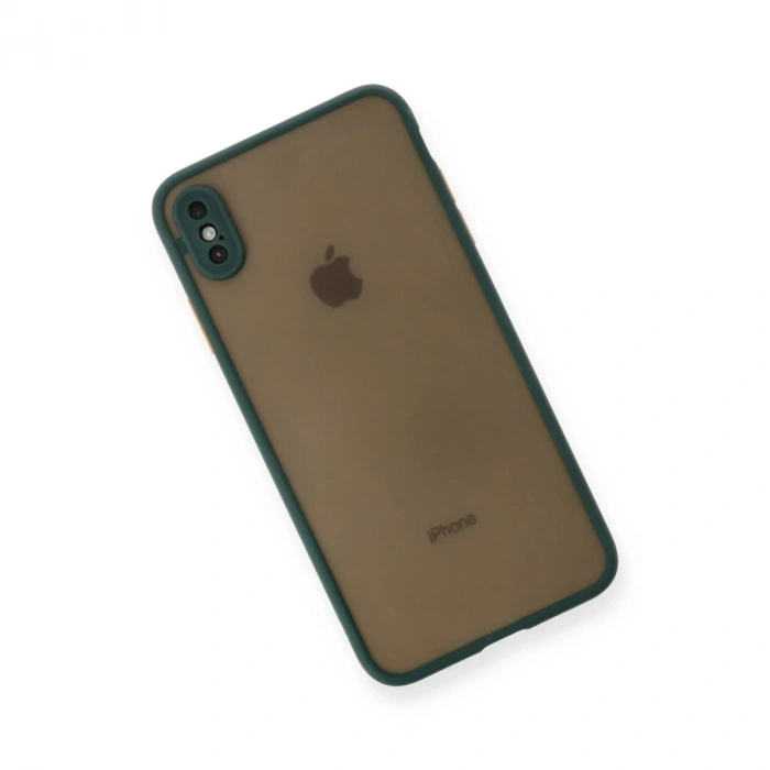 İphone X Kılıf Montreal Silikon Kapak - Yeşil