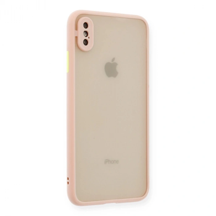 İphone Xs Max Kılıf Montreal Silikon Kapak - Pembe