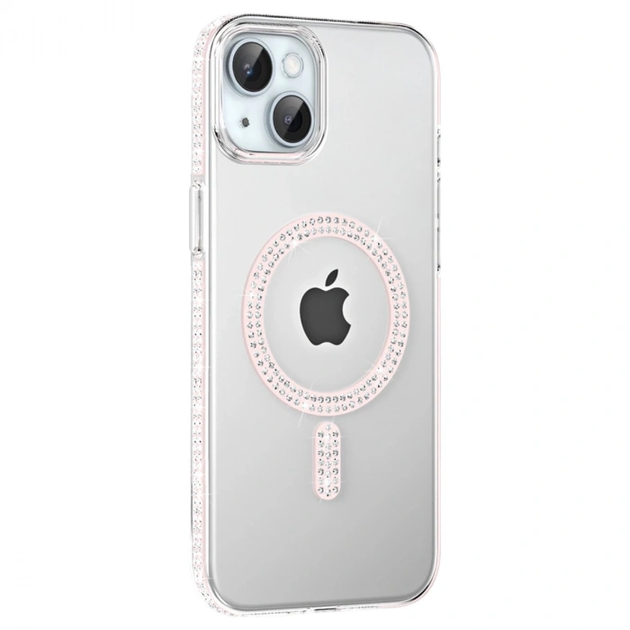 Joko Apple İphone 14 Move Taşlı Magsafe Kapak - Gümüş