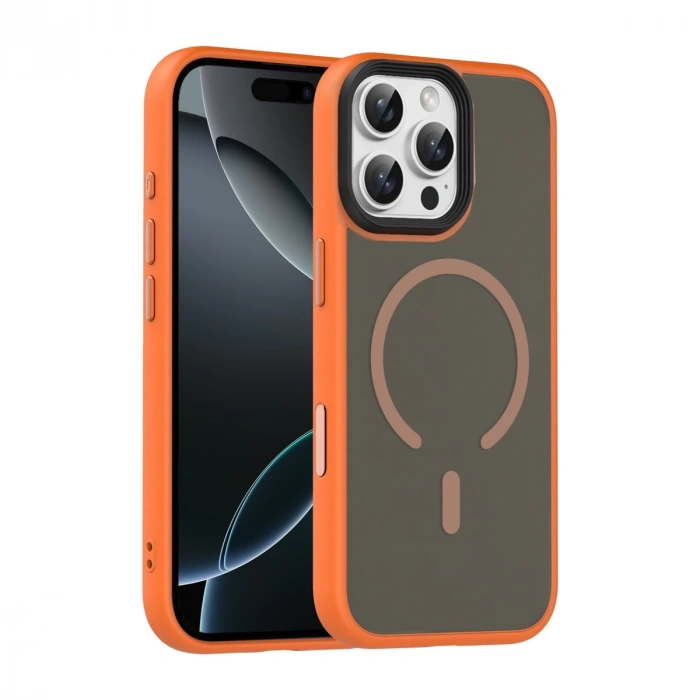Joko Apple İphone 16 Pro Max Megane Magsafe Kapak - Turuncu