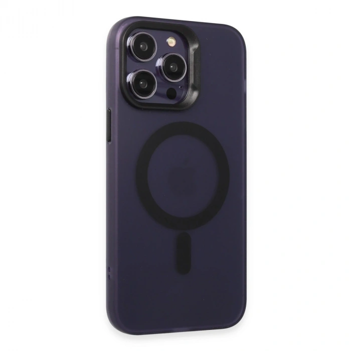Joko İphone 14 Pro Kılıf Mateks Magsafe Kapak - Derin Mor