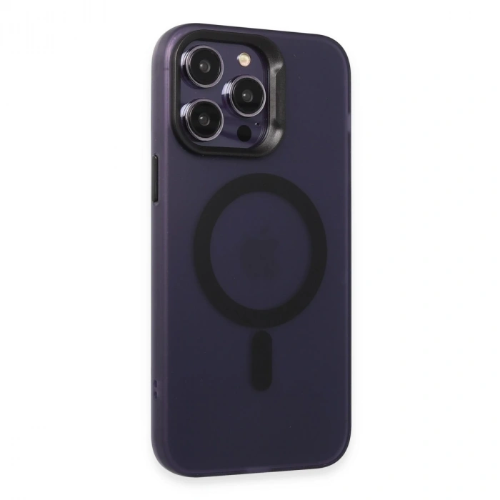 Joko İphone 14 Pro Max Kılıf Mateks Magsafe Kapak - Derin Mor