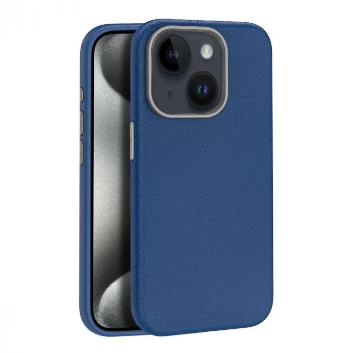 Joko İphone 15 Kılıf Wonder Deri Magsafe Kapak - Lacivert