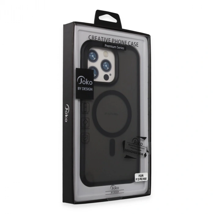 Joko İphone 15 Pro Max Toras Airbag Magsafe Kapak - Siyah