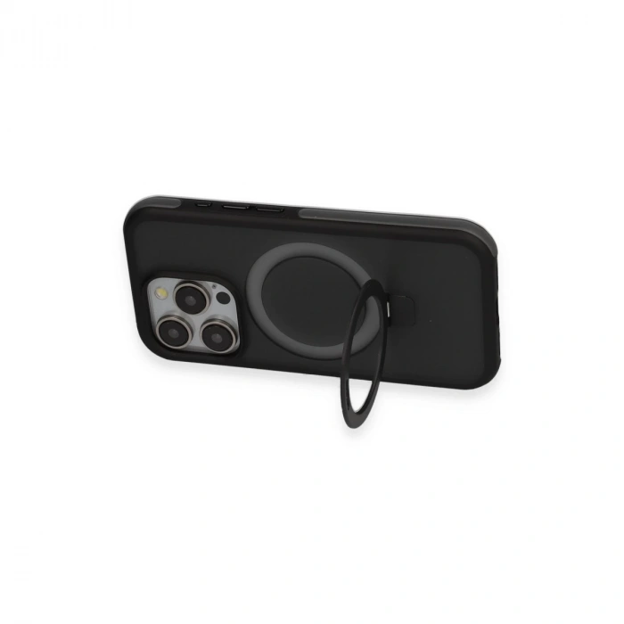 Joko İphone 15 Pro Max Zorda Airbag Magsafe Standlı Kapak - Siyah