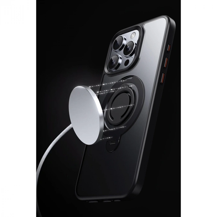 Joko İphone 16 Plus Avatar 360 Dönen Magsafe Kapak - Titan Gri