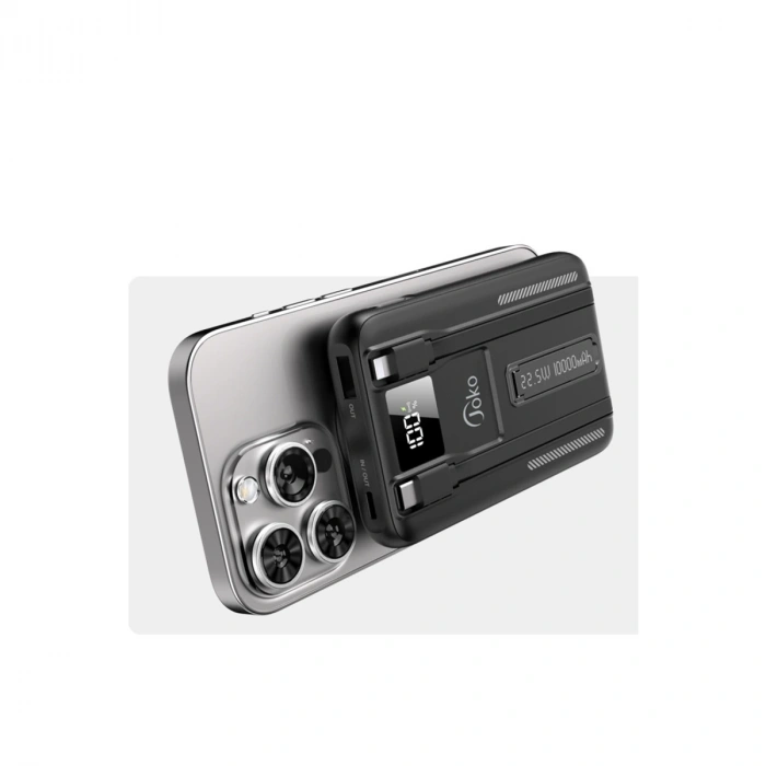 Joko J39 10.000 Mah 20w Pd Dahili Kablolu Magsafe Powerbank - Turuncu