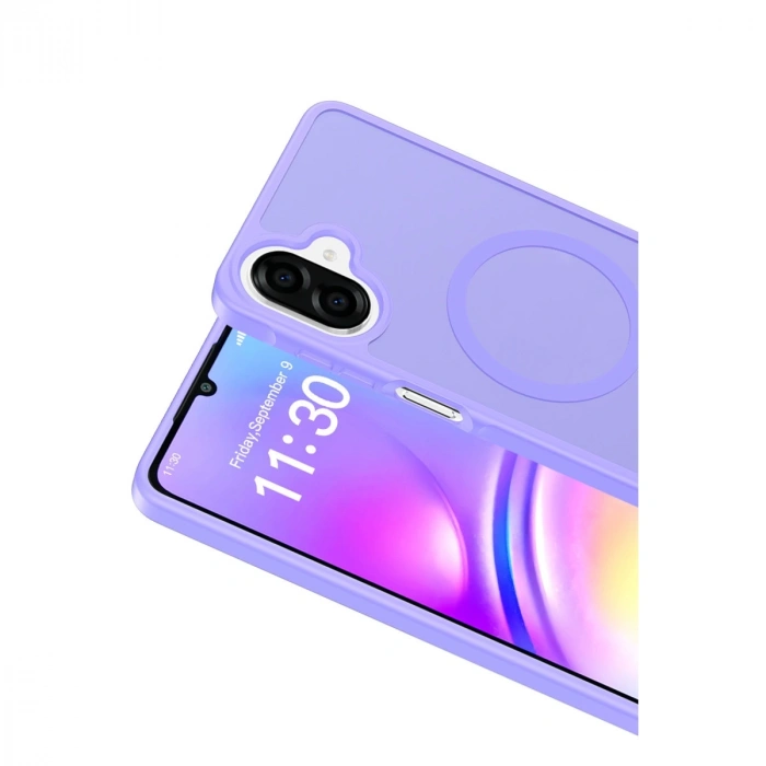 Joko Samsung Galaxy A07 Jota Magsafe Kapak - Lila