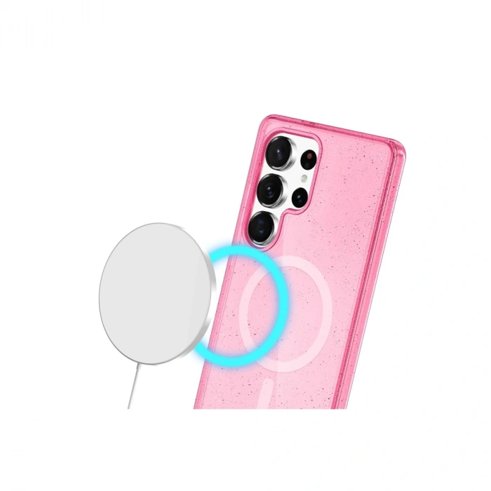 Joko Samsung Galaxy S23 Ultra Kılıf  Magsafe Kapak - Pembe